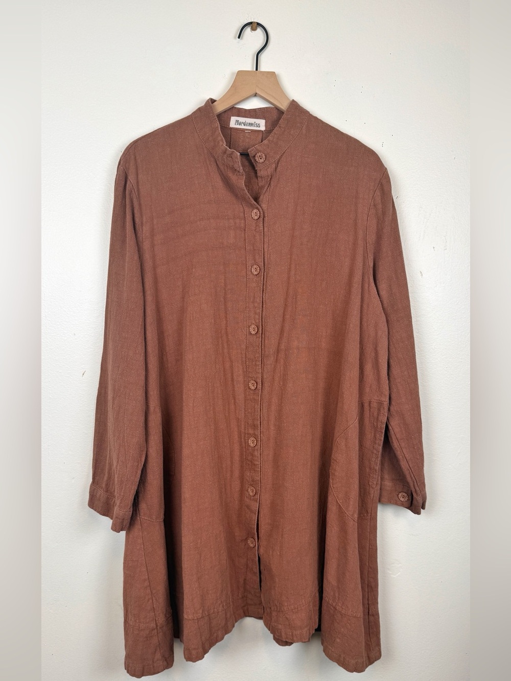 Mordenmiss oversized linen jacket XL